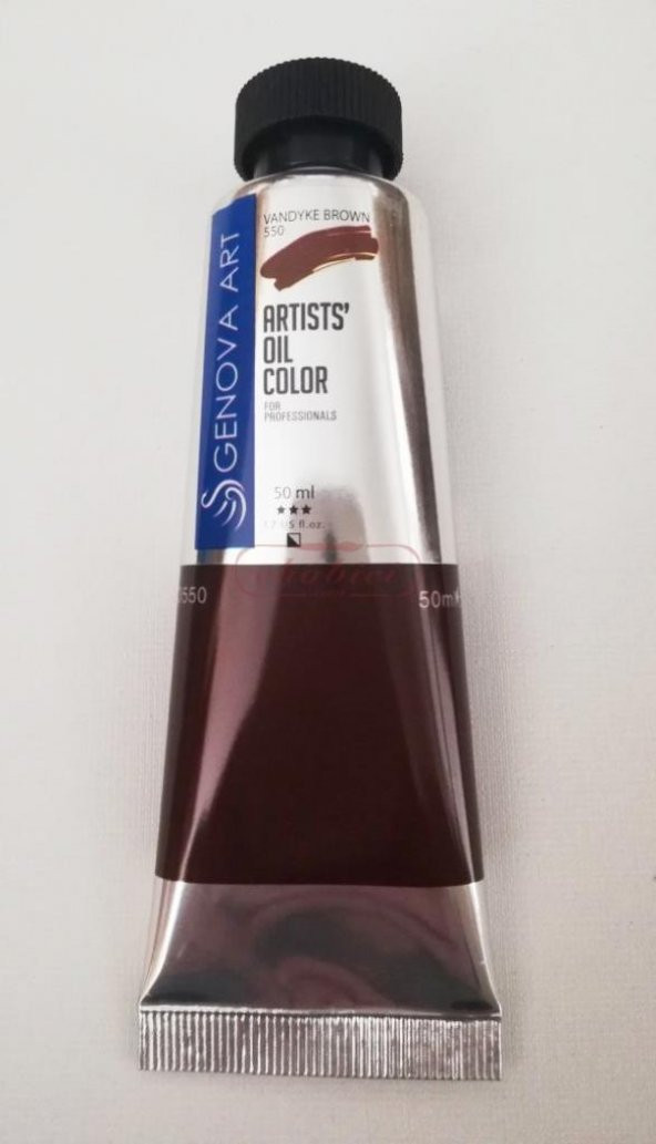 Cenova Art Profesyonel Yağlı Boya 550 Sap Vandyke Brown 50ml ürün görseli 1