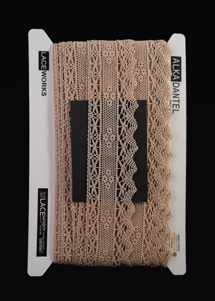 ALKA DANTEL MERSERİZE KOPANAKİ 10 METRE 704 MERSERİZE CAMEL ürün görseli 1
