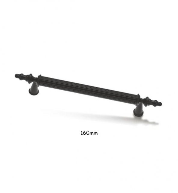 Asos Siyah Lüks Mobilya Dolap Çekmece Kulp 160mm ürün görseli 1