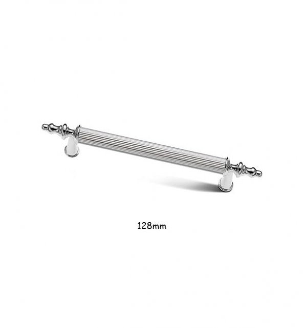 Asos Krom Lüks Mobilya Dolap Çekmece Kulp 128mm ürün görseli 1