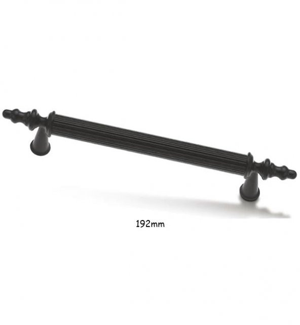 Asos Siyah Lüks Mobilya Dolap Çekmece Kulp 192mm ürün görseli 1