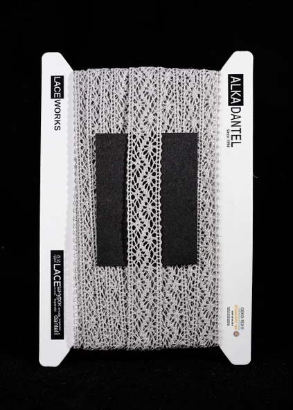ALKA DANTEL MERSERİZE KOPANAKİ 10 METRE 8752 MERSERİZE GREY ürün görseli 1