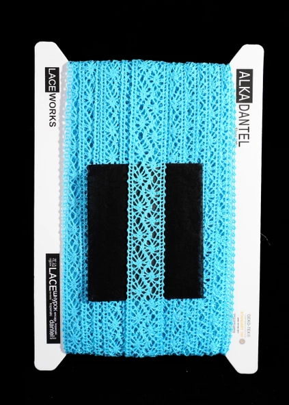 ALKA DANTEL MERSERİZE KOPANAKİ 10 METRE 8752 MERSERİZE TURKUAZ ürün görseli 1