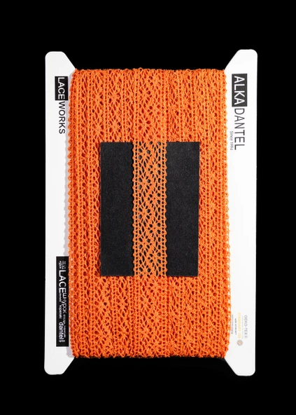 ALKA DANTEL MERSERİZE KOPANAKİ 10 METRE 8752 MERSERİZE ORANGE ürün görseli 1