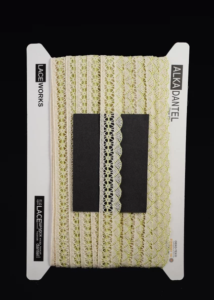 ALKA DANTEL MERSERİZE KOPANAKİ 10 METRE 802 MERSERİZE CREAM LEMON ürün görseli 1