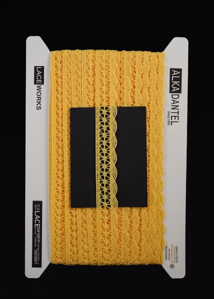 ALKA DANTEL MERSERİZE KOPANAKİ 10 METRE 802 MERSERİZE YELLOW ürün görseli 1