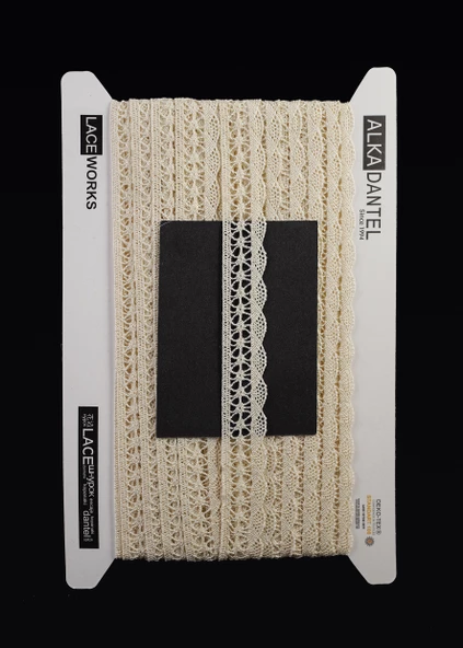 ALKA DANTEL MERSERİZE KOPANAKİ 10 METRE 802 MERSERİZE CREAM ürün görseli 1