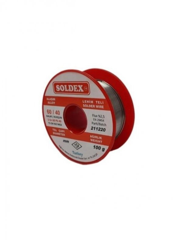 Soldex Lehim Teli 100gr 1 mm 60/40 ürün görseli 1