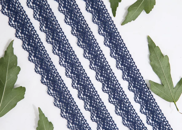 ALKA DANTEL MERSERİZE KOPANAKİ 10 METRE 8752 MERSERİZE NAVY ürün görseli 1