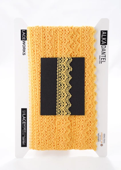 ALKA DANTEL MERSERİZE KOPANAKİ 10 METRE 8752 MERSERİZE YELLOW ürün görseli 1