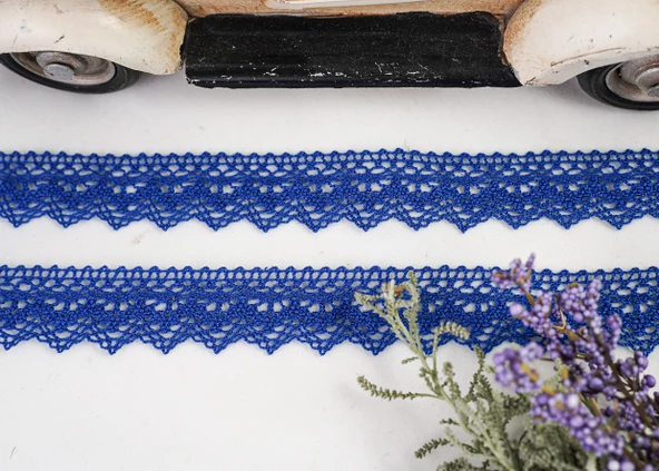 ALKA DANTEL MERSERİZE KOPANAKİ 10 METRE 8752 MERSERİZE ROYAL BLUE ürün görseli 1
