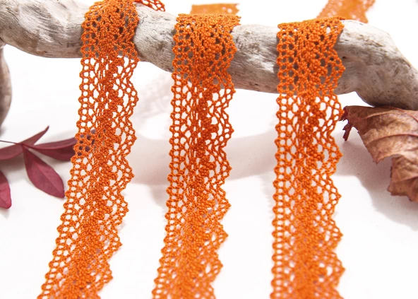 ALKA DANTEL MERSERİZE KOPANAKİ 10 METRE 8752 MERSERİZE ORANGE ürün görseli 1