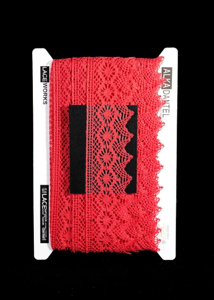 ALKA DANTEL MERSERİZE KOPANAKİ 10 MT 752 MERSERİZE RED ürün görseli 1