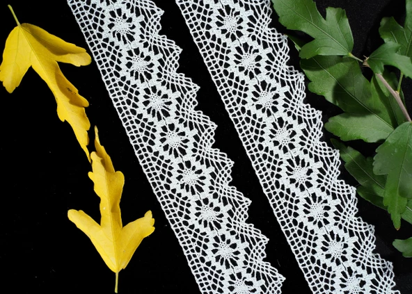 ALKA DANTEL MERSERİZE KOPANAKİ 10 MT 752 MERSERİZE WHİTE ürün görseli 1