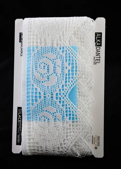 ALKA DANTEL POLYESTER KOPANAKİ 10 METRE 5070-1POLYESTER BEYAZ ürün görseli 1