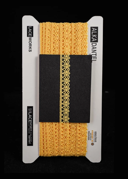 ALKA DANTEL MERSERİZE KOPANAKİ 10 METRE 407 MERSERİZE YELLOW ürün görseli 1