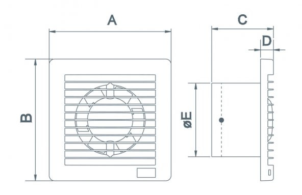 Elicent E-Style 100 Aksiyal Ultra İnce Fan - Resim 3