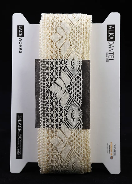 ALKA DANTEL MERSERİZE KOPANAKİ 10 METRE 11627 MERSERİZE CREAM ürün görseli 1