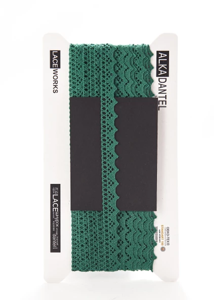 ALKA DANTEL MERSERİZE KOPANAKİ 10 METRE 901 MERSERİZE GREEN ürün görseli 1