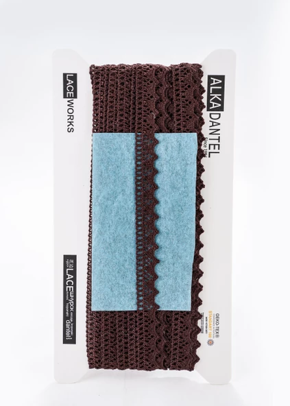 ALKA DANTEL MERSERİZE KOPANAKİ 10 METRE 901 MERSERİZE BROWN ürün görseli 1