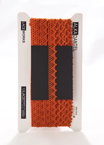 ALKA DANTEL MERSERİZE KOPANAKİ 10 METRE 901 MERSERİZE ORANGE ürün görseli 1