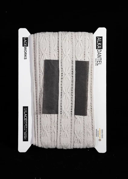 ALKA DANTEL MERSERİZE KOPANAKİ 10 METRE 4050 MERSERİZE KREM ürün görseli 1