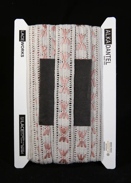 ALKA DANTEL MERSERİZE KOPANAKİ 10 METRE 4050 MERSERİZE OLD PİNK ürün görseli 1