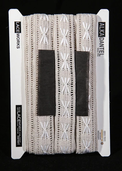 ALKA DANTEL MERSERİZE KOPANAKİ 10 METRE 4050 MERSERİZE BEYAZ ürün görseli 1