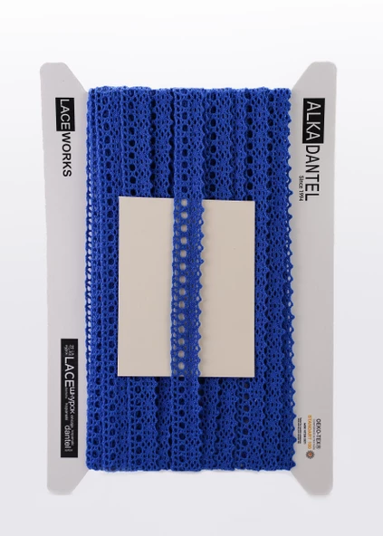 ALKA DANTEL PAMUK KOPANAKİ 10 METRE 405 PAMUK ROYAL BLUE ürün görseli 1