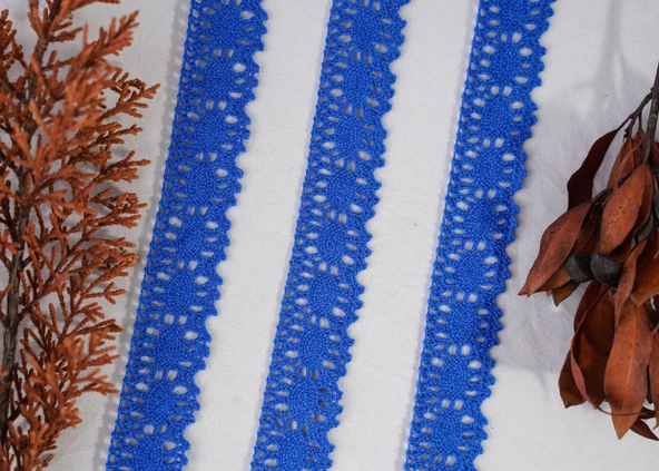 ALKA DANTEL PAMUK KOPANAKİ 10 METRE 583 PAMUK ROYAL BLUE ürün görseli 1