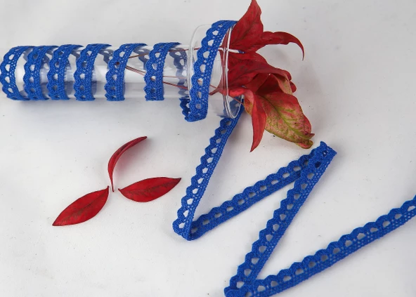 ALKA DANTEL PAMUK KOPANAKİ 10 METRE 636 PAMUK ROYAL BLUE ürün görseli 1
