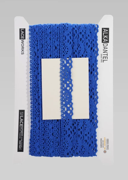 ALKA DANTEL PAMUK KOPANAKİ 10 METRE 237K PAMUK ROYAL BLUE ürün görseli 1