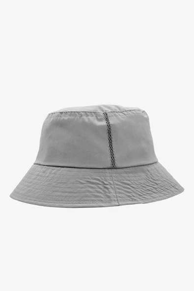 Düz Kova Şapka Yazlık İnce Balıkçı Şapka Bucket Hat  Gri Standart ürün görseli 1