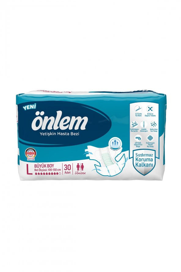 Önlem Yetişkin Hasta Bezi Büyük Boy ( Large ) 30 Adet ürün görseli 1