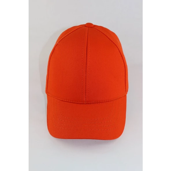 Pembe Basic Unisex  Spor Düz  Şapka Kep  Turuncu Tek Ebat ürün görseli 1