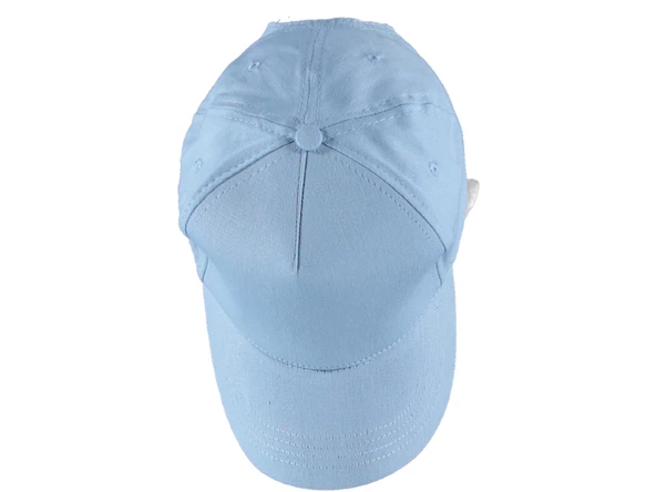 Unisex Gri Ayarlanabilir Şapka  Açık Mavi Tek Ebat ürün görseli 1