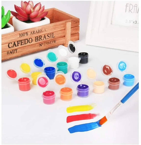 Plastik Boya Kabı 5ml 5 x 6 lı Set - Resim 4