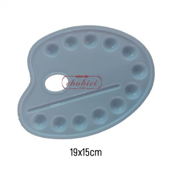 Plastik Palet Oval 19x15cm ürün görseli 1