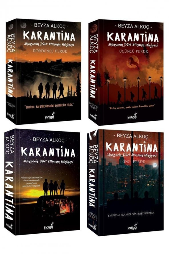 Beyza Alkoç Karantina Seti 4 Kitap Set Karton Kapak ürün görseli 1
