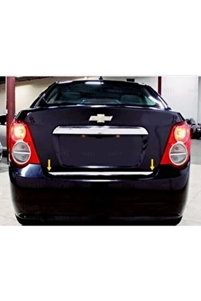 Chevrolet Aveo Sedan Krom Bagaj Alt Çıtası 2012 Üzeri P. Çelik ürün görseli 1