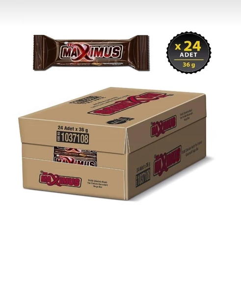 Eti Maximus Nuga Bar 36 gr 24 adet ürün görseli 1
