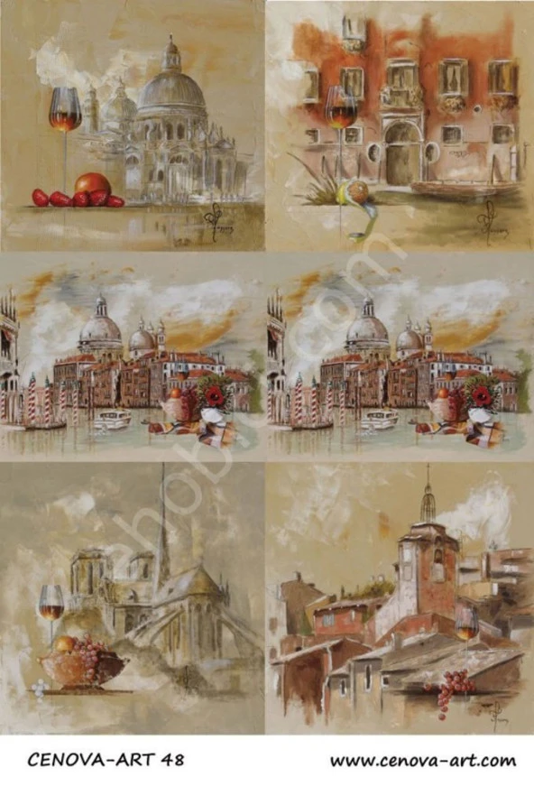 Cenova Art Dekupaj Kağıdı 048 ürün görseli 1