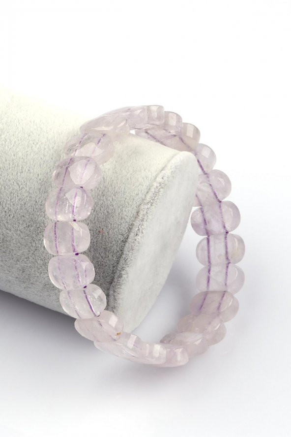 Ametrin Doğal Taş Bileklik 9 x 14 mm Özel Kesim ürün görseli 1