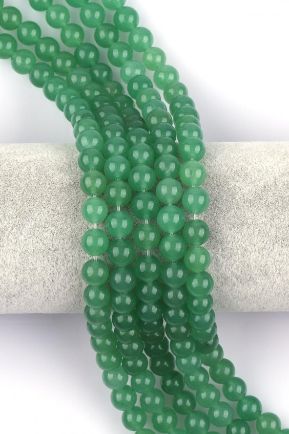 Aventurin Doğal Taş Dizi 8 mm Küre Kesim ürün görseli 1