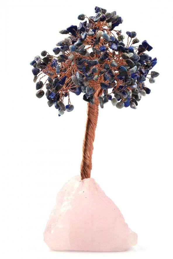 Pembe Kuvars - Lapis Lazuli Doğal Taş Ağaç ürün görseli 1