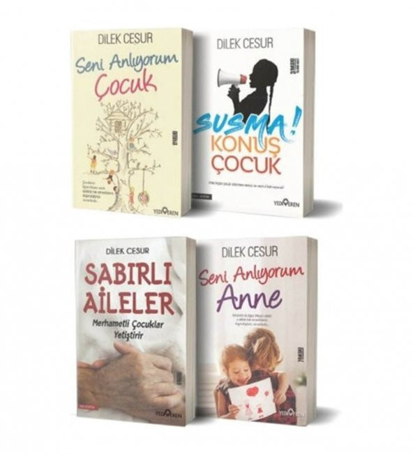 Dilek Cesur 4 Kitap Set (Seni Anlıyorum Çocuk, Seni Anlıyorum Anne, Susma Konuş Çocuk, Sabırlı Aileler) ürün görseli 1