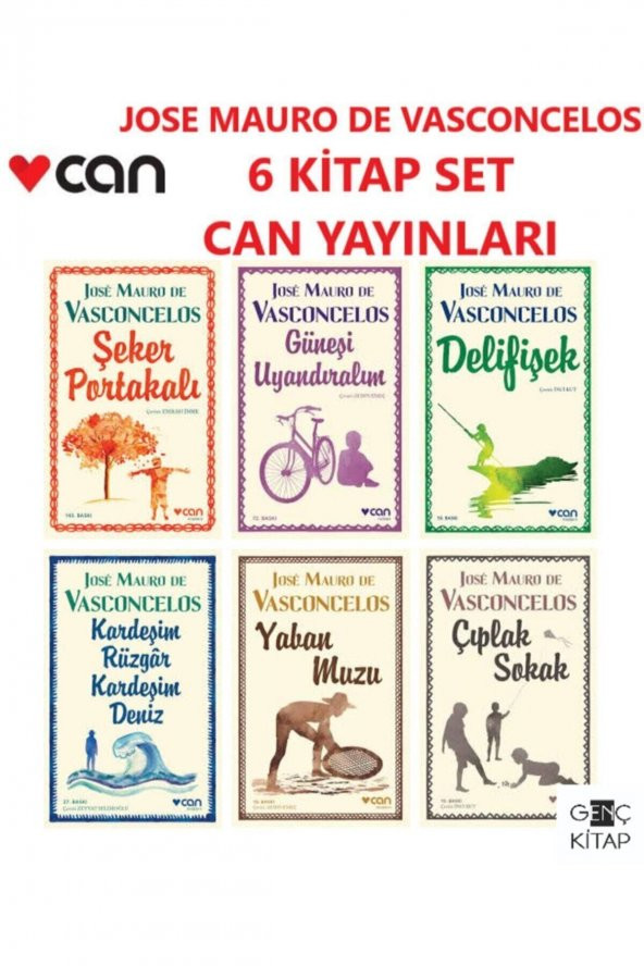 Jose Mauro De Vasconcelos 6 Kitap Set Şeker Portakalı-güneşi Uyandıralım-delifişek-yaban Muzu ürün görseli 1