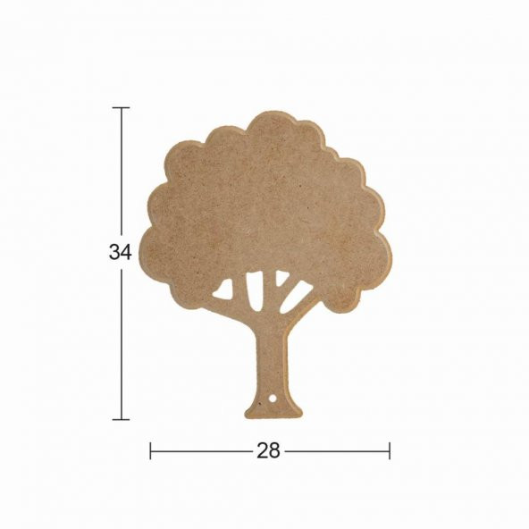 Ahşap Sunumluk 34x28cm L379 ürün görseli 1