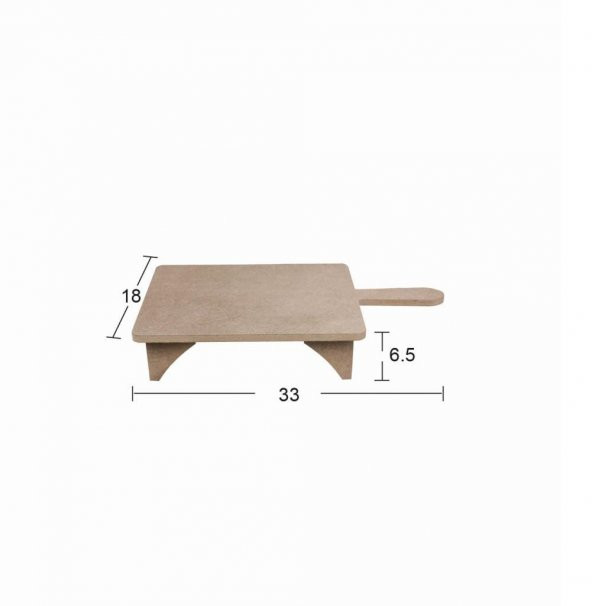 Ahşap Yuvarlak Sunumluk 33x18cm SN20 ürün görseli 1