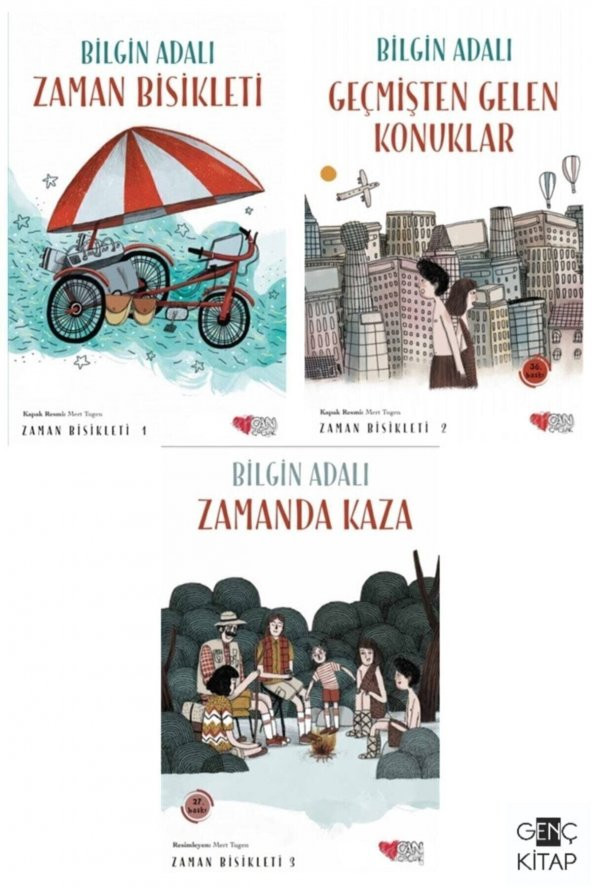 Zaman Bisikleti 3 Kitap Set Bilgin Adalı Geçmişten Gelen Konuklar-zamanda Kaza ürün görseli 1